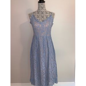 H&M blue lace dress
